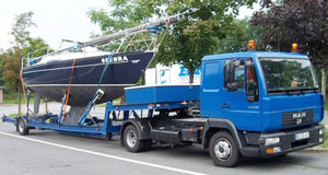 Bootstransporte  Bootstransport für Segelyachten und Motoryachten bis 6 Tonnen 